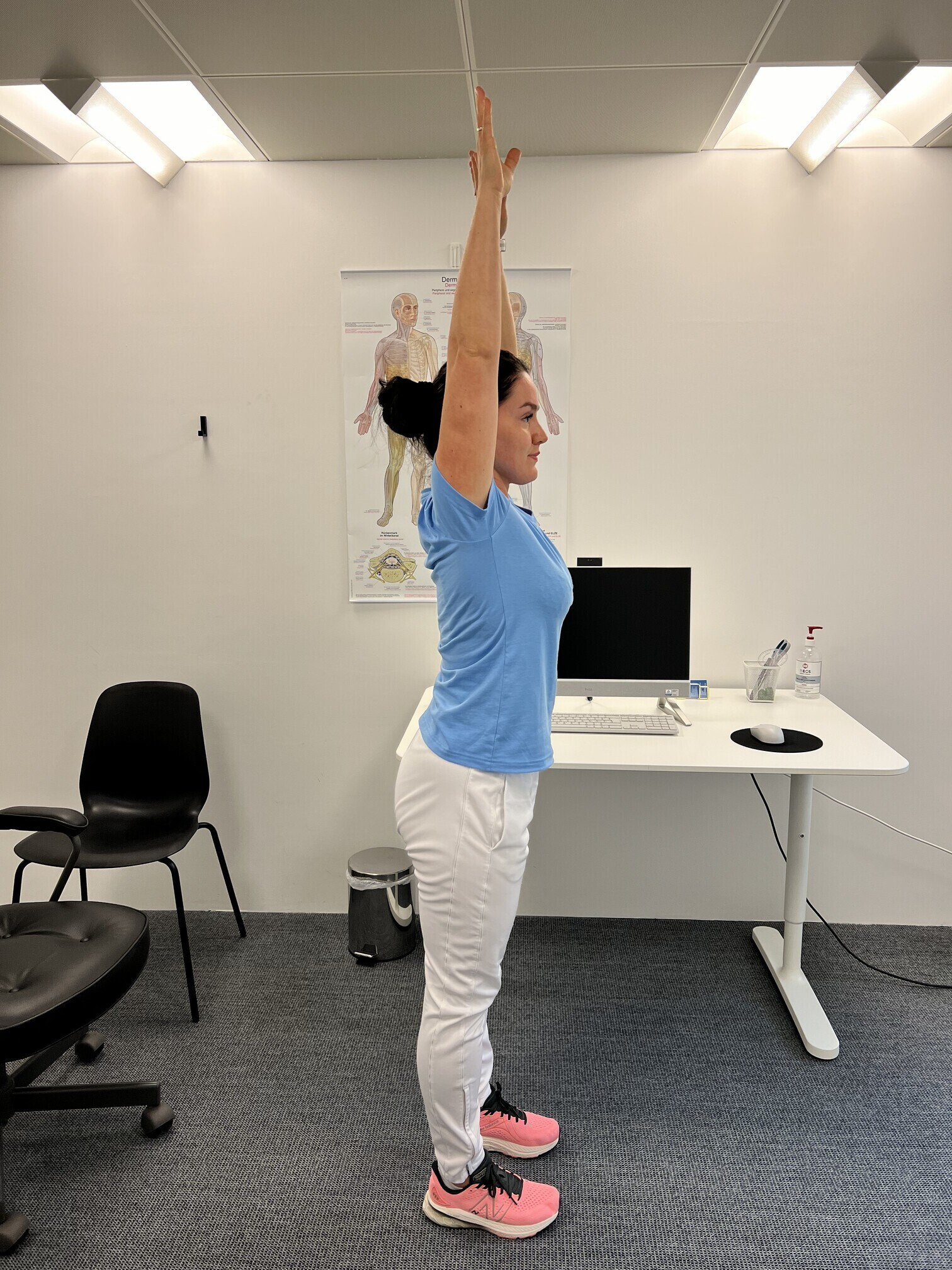 übung für Nackenentspannung